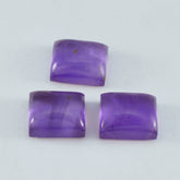 Amethyst 1PC Large 9x11 MM Emerald Cabochon Purple Brilliant semi Precious Loose Gems