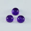 Amethyst 10PC Tiny 4x4 MM Round Cabochon Purple Natural semi Precious Semi Precious Gemstone