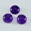 Amethyst 1PC Small 8x8 MM Round Cabochon Purple Fiery semi Precious Loose Gemstone
