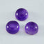 Amethyst 1PC Medium 9x9 MM Round Cabochon Purple Brilliant semi Precious Loose Gemstones