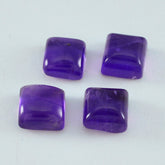 Amethyst 1PC Medium 9x9 MM Square Cabochon Purple Natural semi Precious Loose Gemstone