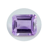Amethyst 1PC Chunky 12x16 MM Emerald Faceted Purple Splendid Semi Precious Gems