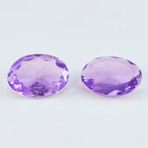 Amethyst 1PC Chunky 13x18 MM Oval Faceted Purple Pure Semi Precious Loose Gems