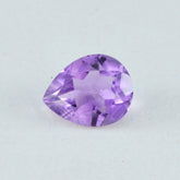 Amethyst 1PC Tiny 4x6 MM Pear Faceted Purple Genuine Semi Precious Loose Gemstones