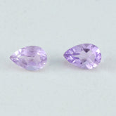 Amethyst 1PC Small 6x8 MM Pear Faceted Purple Pure Semi Precious Loose Gems