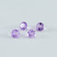 Amethyst 10PC Tiny 3x3 MM Round Faceted Purple Fiery Semi Precious Gems