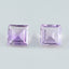 Amethyst 1PC Chunky 13x13 MM Square Faceted Purple Natural Semi Precious Loose Gemstone