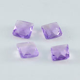 Amethyst 1PC Medium 9x9 MM Square Faceted Purple Lustrous Semi Precious Loose Gemstone