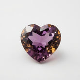 Ametrine 1PC Large 12x12 MM Heart Faceted Multicolor High-Quality Semi Precious Loose Gemstones