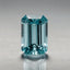 Aquamarine 1PC Small 5x10 MM Baguette Faceted Blue Fine Semi Precious Loose Gemstone