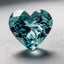 Aquamarine 1PC Large 11x11 MM Heart Faceted Blue Fine Semi Precious Gems