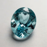 Aquamarine 1PC Large 10x14 MM Oval Faceted Blue Pure Semi Precious Loose Gems