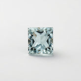 Aquamarine 1PC Tiny 5x5 MM Square Faceted Blue Sparkling Semi Precious Loose Gemstone