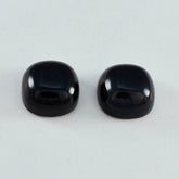 Black Onyx 1PC Small 8x8 MM Cushion Cabochon Black Splendid semi Precious Semi Precious Gemstone