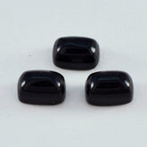 Black Onyx 1PC Large 10x12 MM Emerald Cabochon Black High Quality semi Precious Precious Gemstone