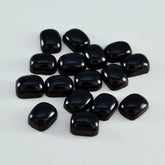 Black Onyx 1PC Tiny 5x7 MM Emerald Cabochon Black Brilliant semi Precious Loose Gemstones
