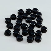 Black Onyx 10PC Tiny 5x5 MM Heart Cabochon Black Fiery semi Precious Gems