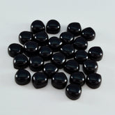 Black Onyx 1PC Tiny 6x6 MM Heart Cabochon Black Brilliant semi Precious Loose Gems