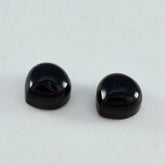 Black Onyx 1PC Small 7x7 MM Heart Cabochon Black Sparkling semi Precious Loose Gemstone