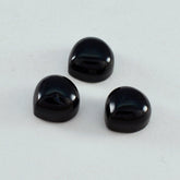 Black Onyx 1PC Small 8x8 MM Heart Cabochon Black Polished semi Precious Loose Gemstones