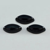 Black Onyx 1PC Large 8x16 MM Marquise Cabochon Black Fine semi Precious Loose Gemstone