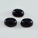 Black Onyx 1PC Medium 8x10 MM Oval Cabochon Black Luster semi Precious Loose Gemstones