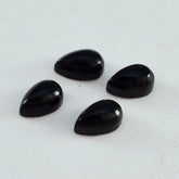 Black Onyx 1PC Small 6x9 MM Pear Cabochon Black Superior semi Precious Gems