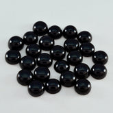 Black Onyx 10PC Tiny 5x5 MM Round Cabochon Black Genuine semi Precious Loose Gems