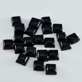 Black Onyx 10PC Tiny 5x5 MM Square Cabochon Black Lustrous semi Precious Gems