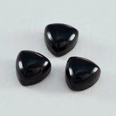 Black Onyx 1PC Large 11x11 MM Triangle Cabochon Black Polished semi Precious Precious Gemstone