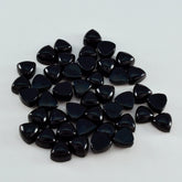 Black Onyx 10PC Tiny 4x4 MM Triangle Cabochon Black Natural semi Precious Semi Precious Gemstone