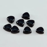 Black Onyx 10PC Tiny 5x5 MM Triangle Cabochon Black Genuine semi Precious Precious Gemstone