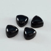 Black Onyx 1PC Small 7x7 MM Triangle Cabochon Black Pure semi Precious Loose Gems