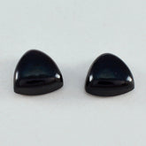 Black Onyx 1PC Medium 9x9 MM Triangle Cabochon Black Brilliant semi Precious Loose Gemstones