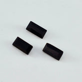Black Onyx 10PC Tiny 2x4 MM Baguette Faceted Black Pure Semi Precious Loose Gemstones
