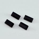 Black Onyx 1PC Small 5x10 MM Baguette Faceted Black Polished Semi Precious Loose Gemstones