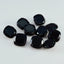 Black Onyx 1PC Tiny 6x6 MM Cushion Faceted Black Polished Semi Precious Loose Gems