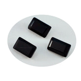 Black Onyx 1PC Small 6x9 MM Emerald Faceted Black Pure Semi Precious Loose Gems