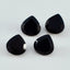 Black Onyx 1PC Large 12x12 MM Heart Faceted Black High Quality Semi Precious Loose Gemstones