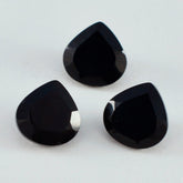 Black Onyx 1PC Chunky 15x15 MM Heart Faceted Black Superior Semi Precious Loose Gemstone