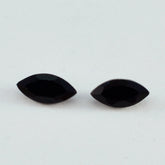 Black Onyx 1PC Large 8x16 MM Marquise Faceted Black Fiery Semi Precious Gems