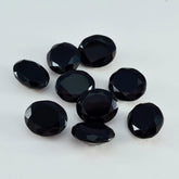 Black Onyx 1PC Large 10x14 MM Oval Faceted Black Fiery Semi Precious Gems