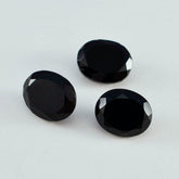 Black Onyx 1PC Chunky 15x20 MM Oval Faceted Black Polished Semi Precious Loose Gemstones
