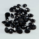 Black Onyx 1PC Small 7x9 MM Oval Faceted Black Fine Semi Precious Loose Gemstone