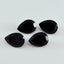 Black Onyx 1PC Large 10x12 MM Pear Faceted Black High Quality Semi Precious Loose Gems