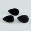 Black Onyx 1PC Chunky 12x16 MM Pear Faceted Black Genuine Semi Precious Loose Gemstones