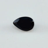 Black Onyx 1PC Small 6x8 MM Pear Faceted Black Sparkling Semi Precious Loose Gemstone