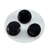 Black Onyx 1PC Chunky 13x13 MM Round Faceted Black Natural Semi Precious Gems