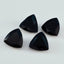 Black Onyx 1PC Medium 9x9 MM Triangle Faceted Black Lustrous Semi Precious Gems