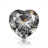 Black Rutile 1PC Large 12x12 MM Heart Faceted Black High-Quality Semi Precious Loose Gems